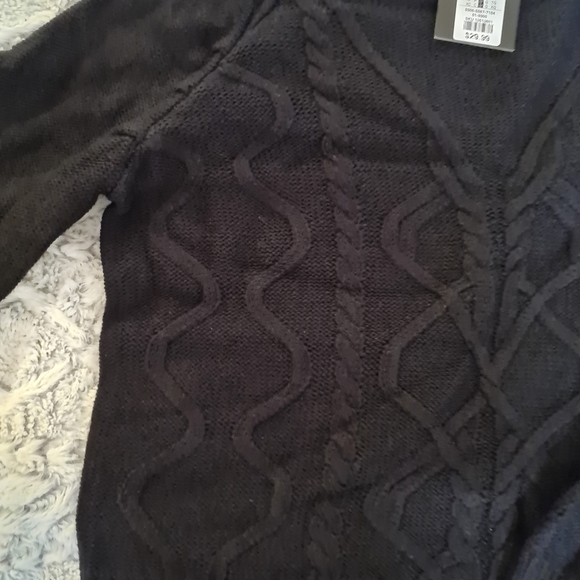 NWT Charlotte Russe Cozy Black Sweater Size M - Picture 5 of 7